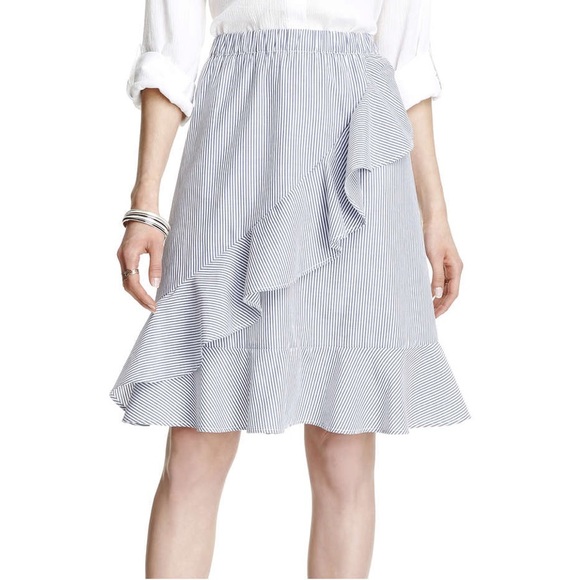 Joe Fresh Dresses & Skirts - Joe Fresh Striped Ruffle Wrap Skirt